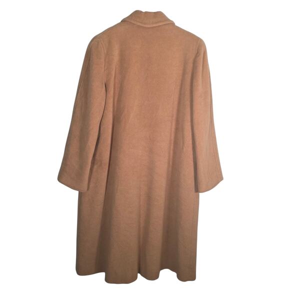 Vtg. Ed Behan Inc. Tween Shop 100% Cashmere Coat Women's Sz. 20 - XXL Tan - Picture 2 of 12